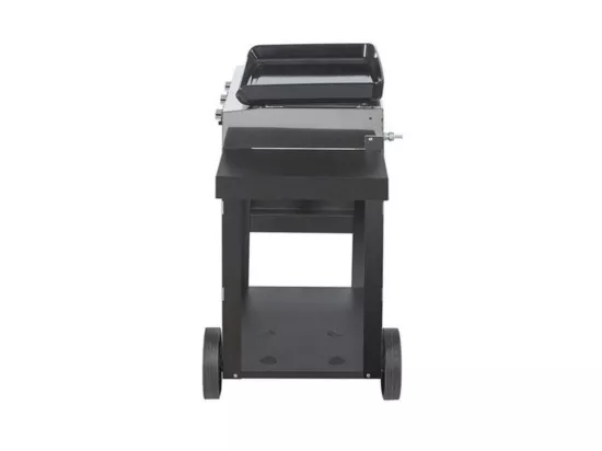 Eno Plancha gaz 6300w plaque fonte émaillée 62x36cm avec chariot - 55658385