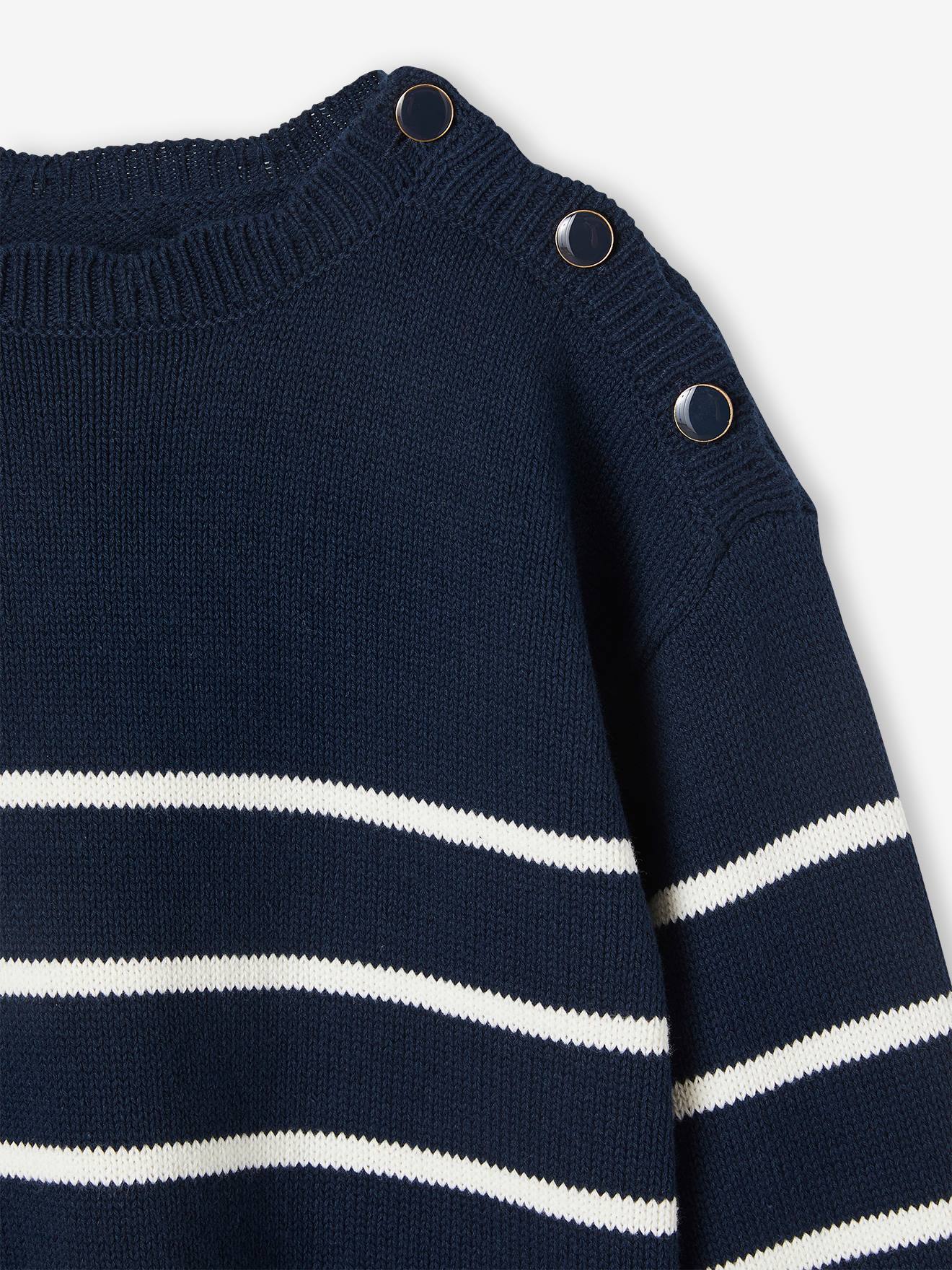 Suéter de marinheiro azul marinho para meninas