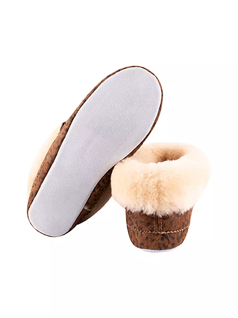 SHEPHERD OF SWEDEN Hausschuhe - Schaffellpantoffeln Emmy camel
