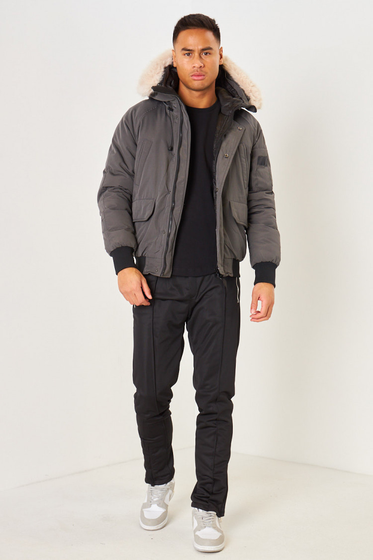 Parka courte grise