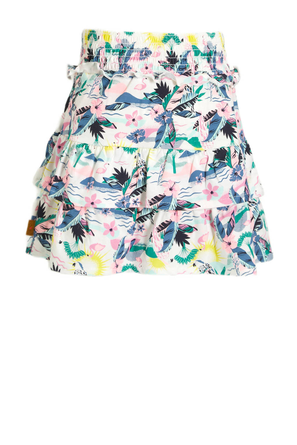 Orange Stars rok Marisa met all over print multicolor