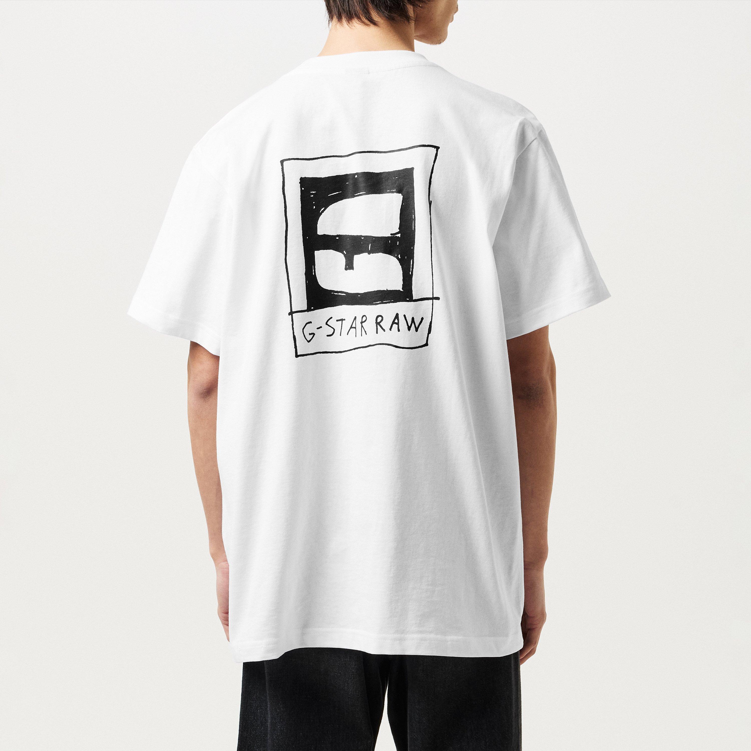G Star Back Print T Shirt