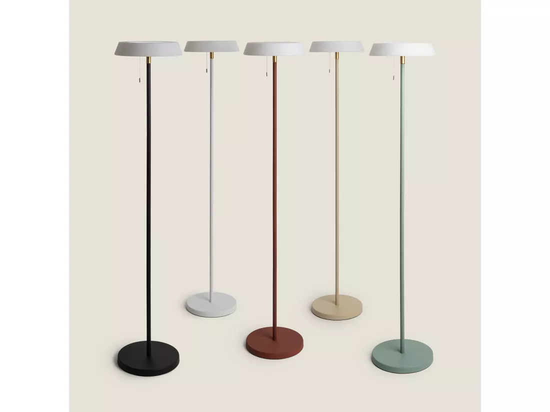 Lampadaire Solaire Extérieur Aldana 2.6W Blanc
