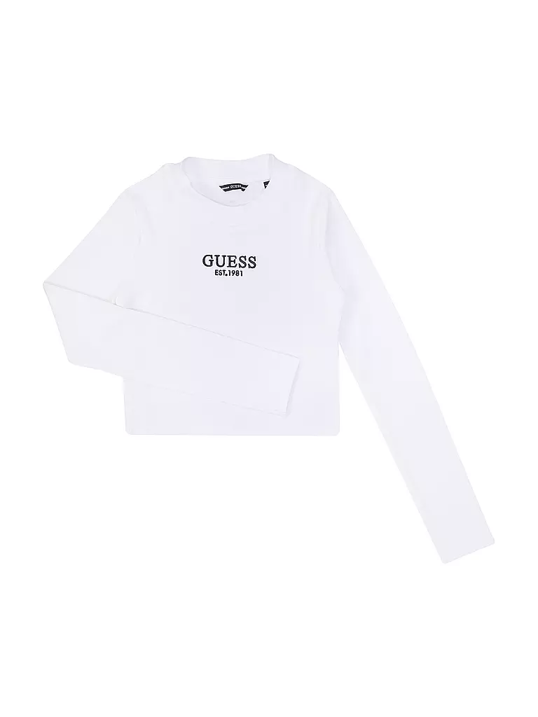GUESS Mädchen Langarmshirt weiss
