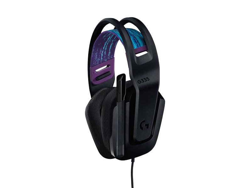 Logitech Headset G335 Gaming Schwarz Komfortables Gaming-Headset für PC und Spielkonsolen