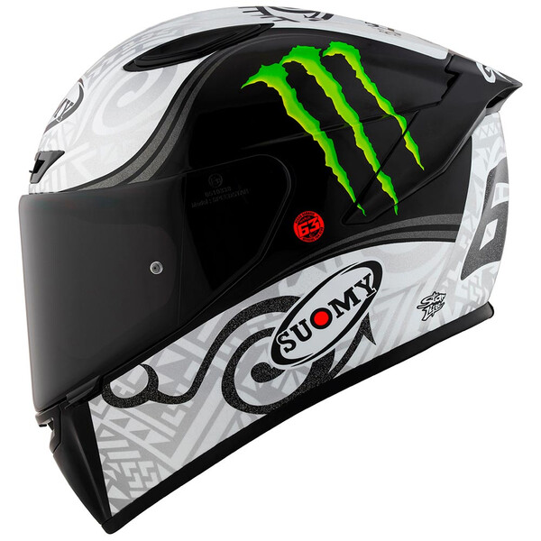 Suomy - Casque Track-1 Bagnaia Monster Winter Test Replica Blanc / Gris / Noir / Vert