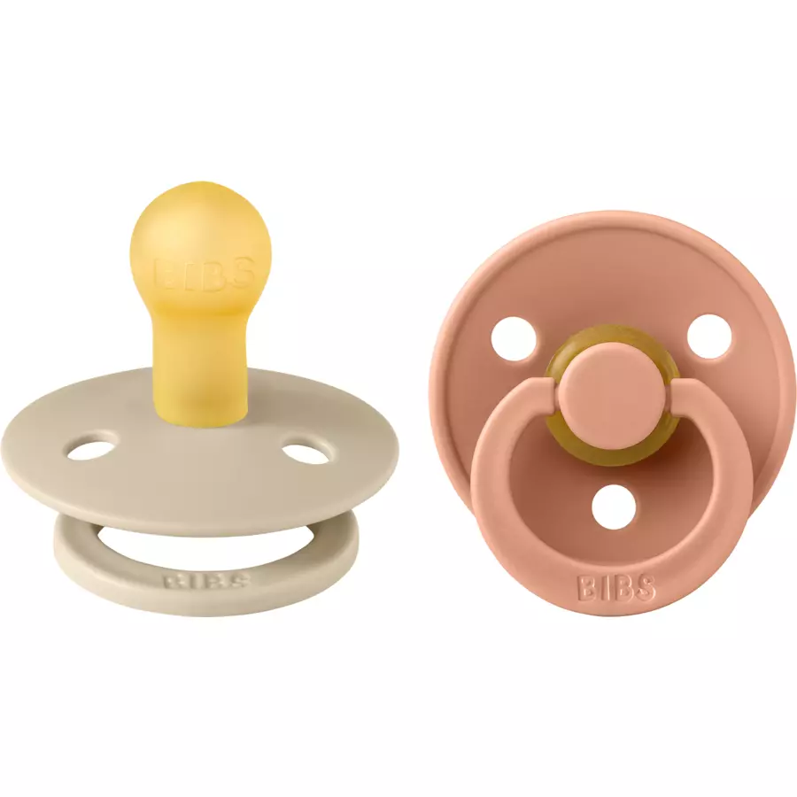 BIBS® Schnuller Colour PeachVanilla 0-6 Monate, 2 Stk.