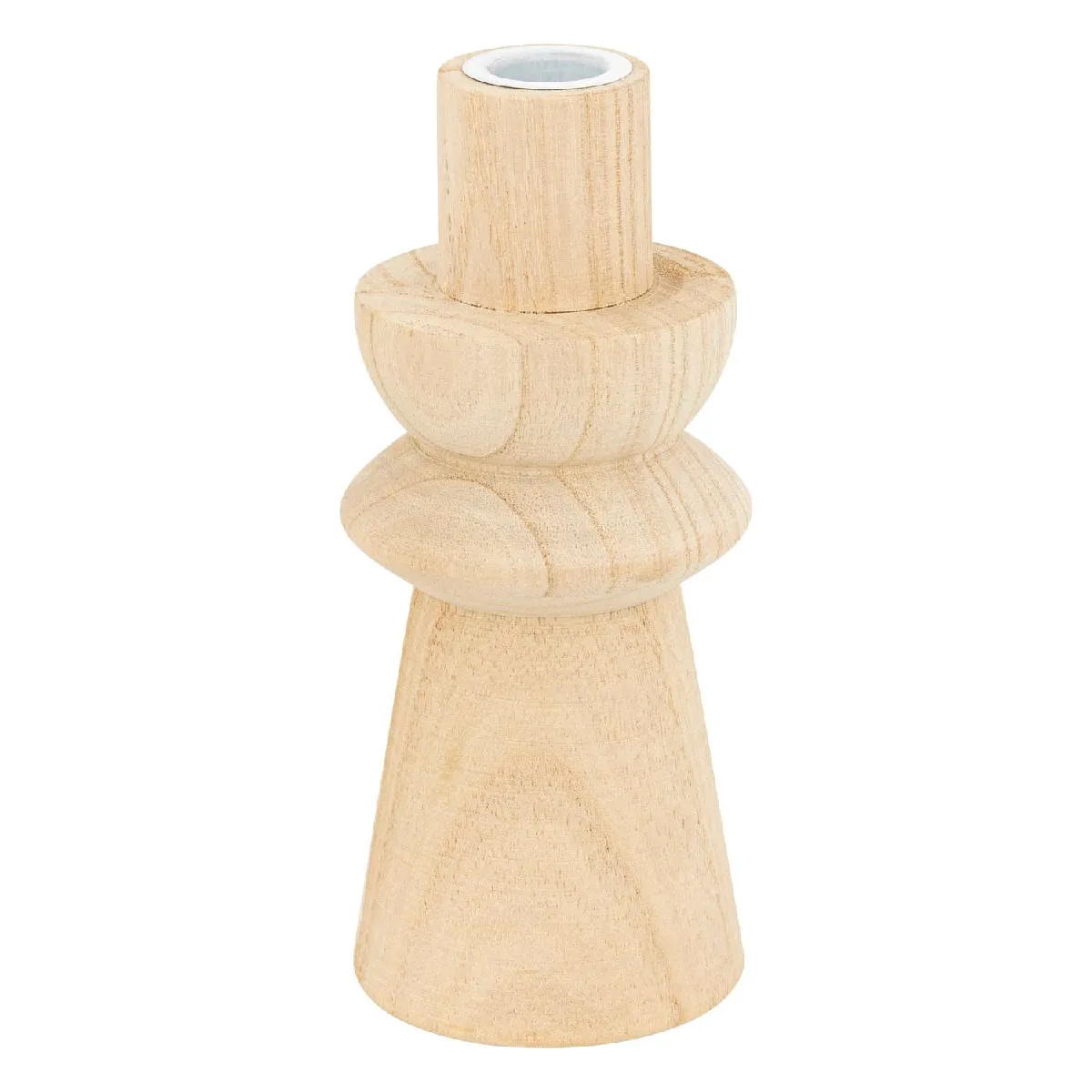 Atmosphera, Createur D'Interieur Duo de Bougeoirs Atmosphera - Bois Beige