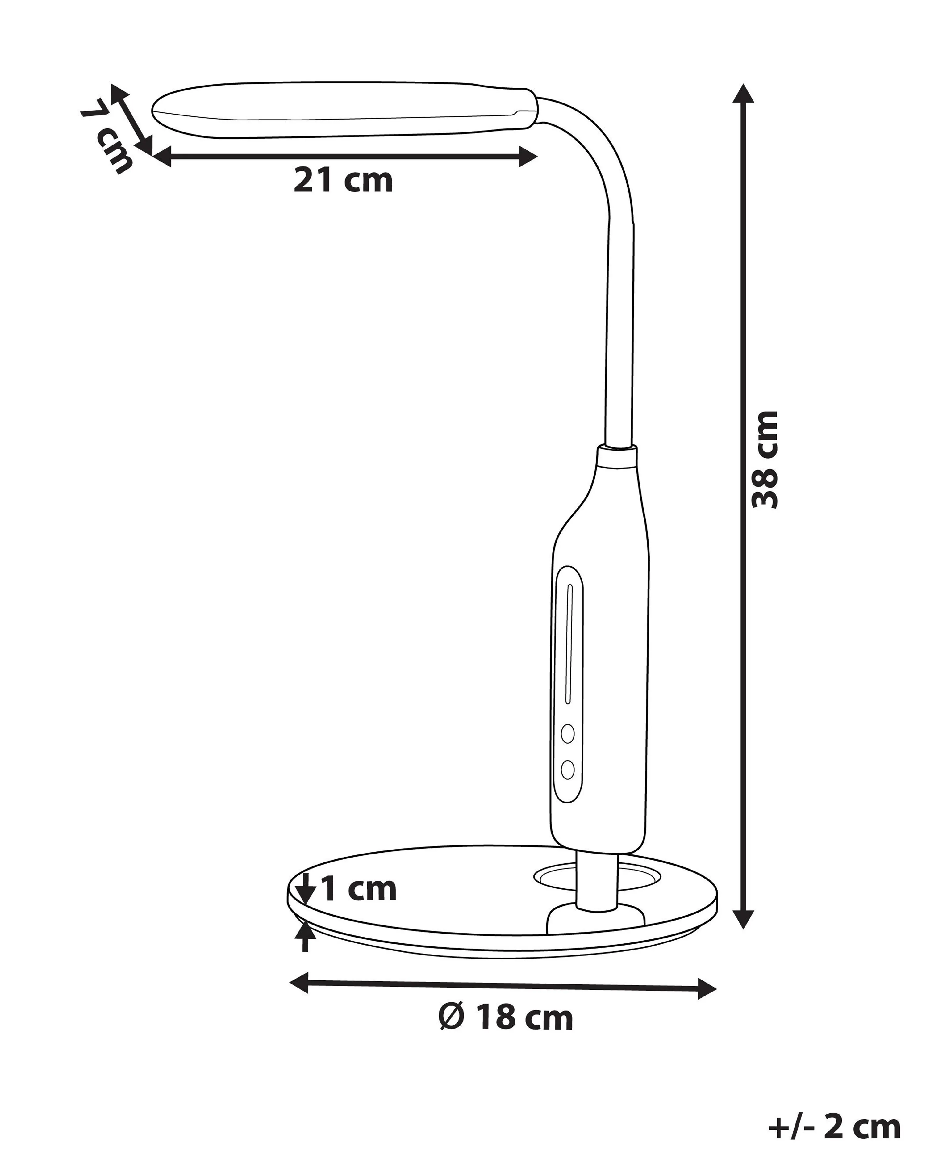 LED bureaulamp CYGNUS met dimmer Metaal Wit