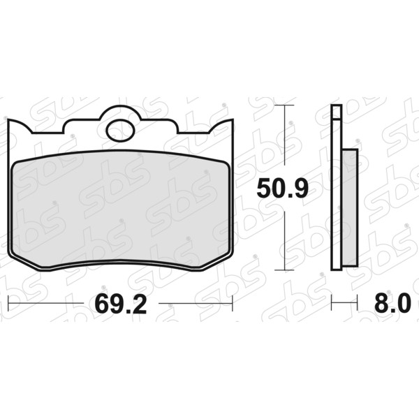 SBS - Plaquettes de frein 678 HF