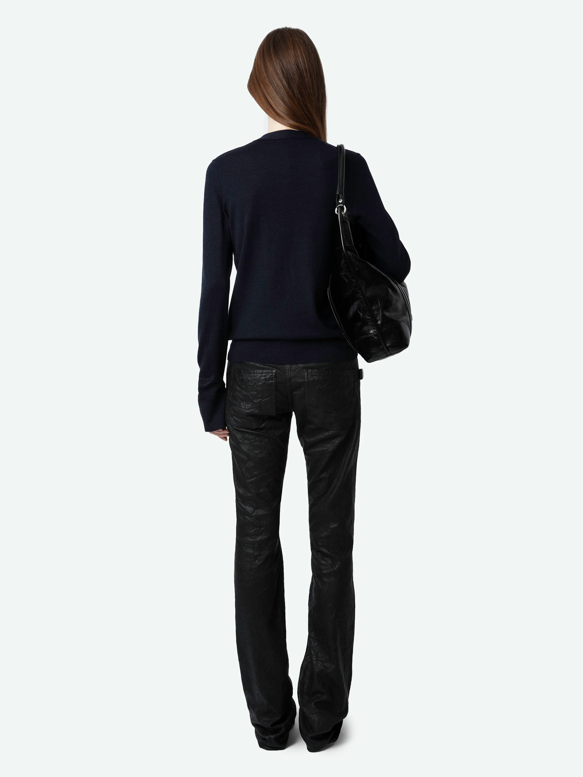 JEMMA - Cardigan en laine mérinos | Bleu