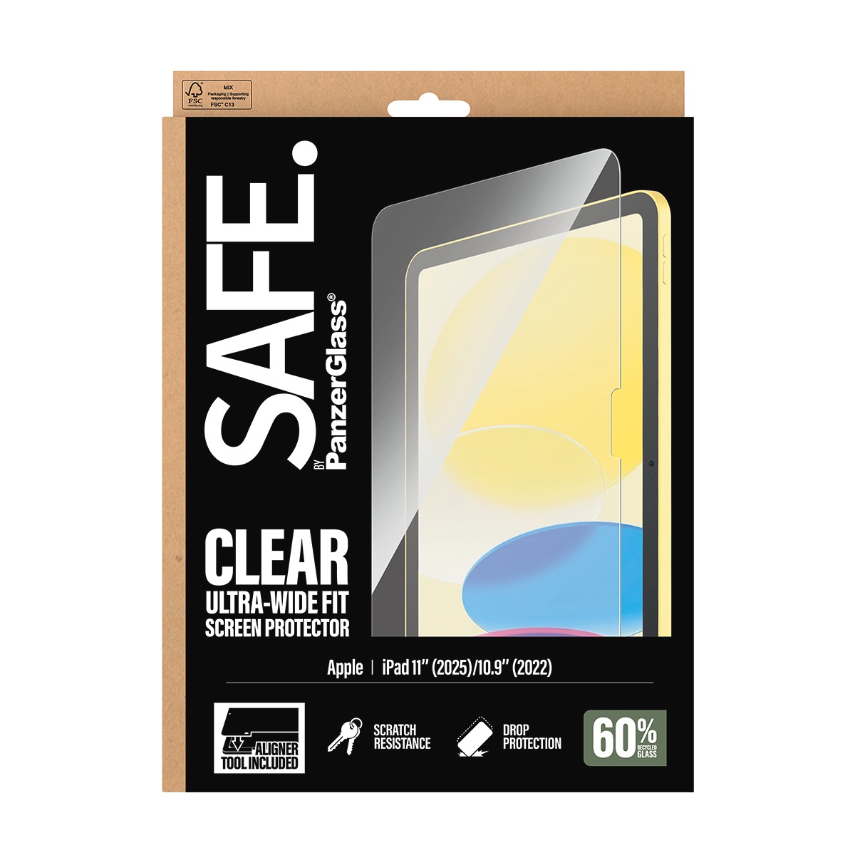 SAFE by PanzerGlass Displayschutzglas »Ultra-Wide Fit Screen Protector« für Apple iPad 11