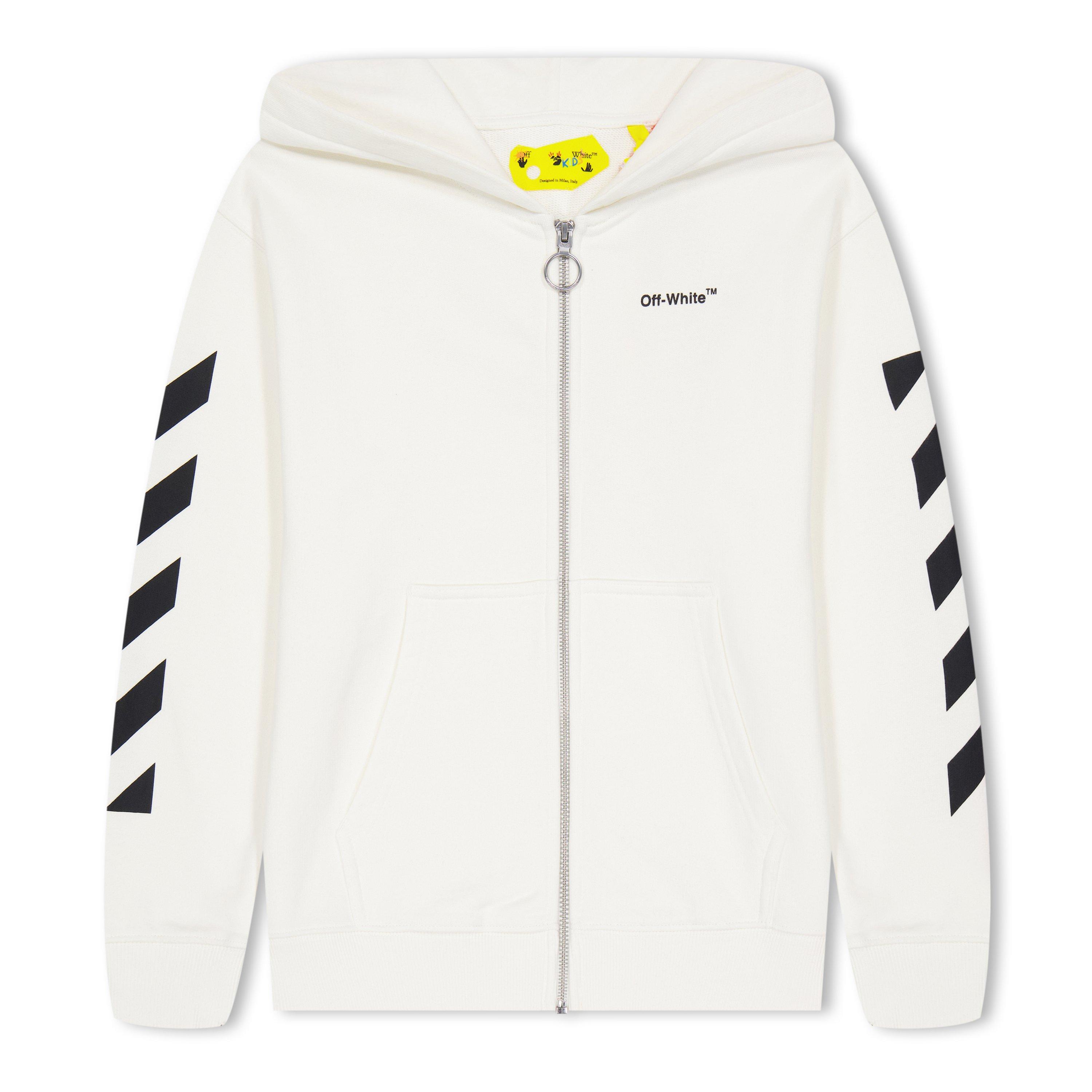 Off White Diag Zip up Hdy Jn99