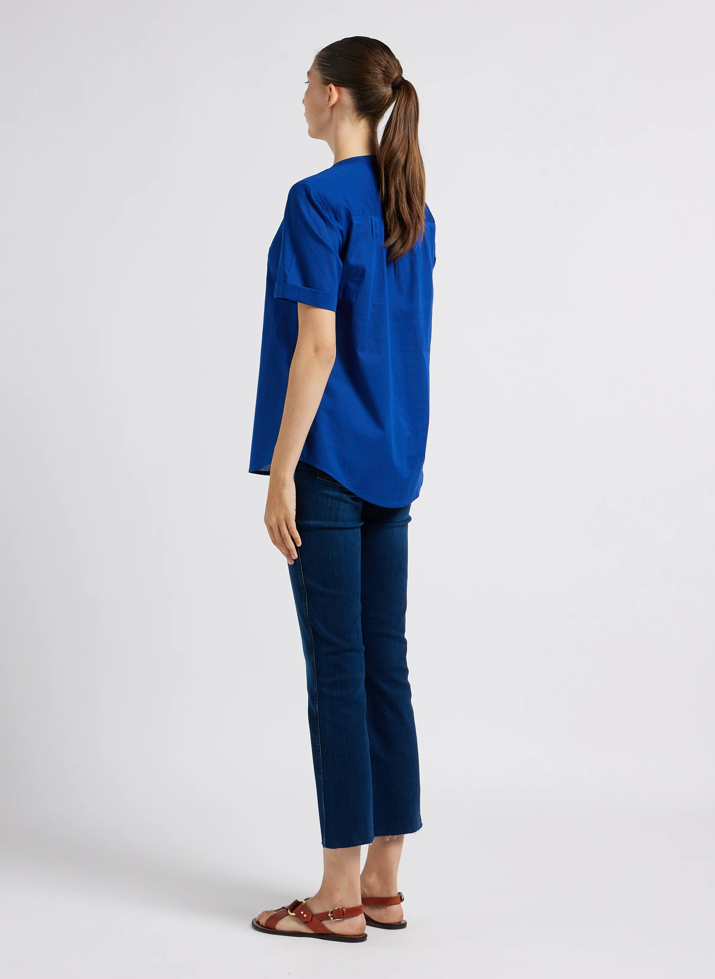 ILLUSION OPULENT - Jean droit en coton mélangé| Bleu