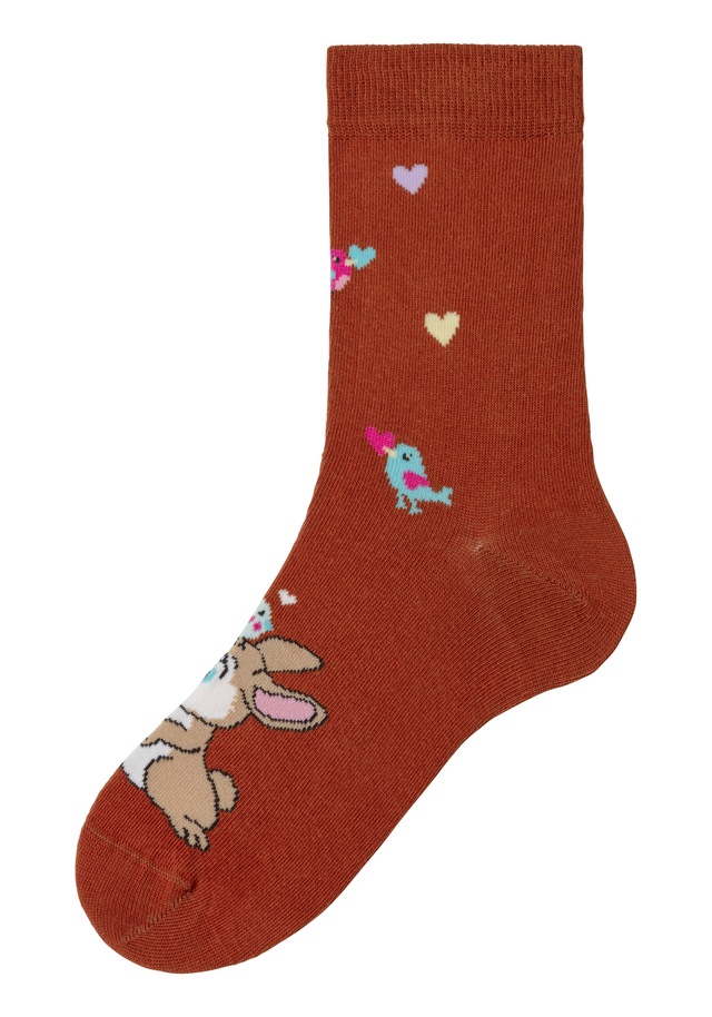 H.I.S Basicsocken Packung, 5 Paar tlg. mit Hasen Motiven