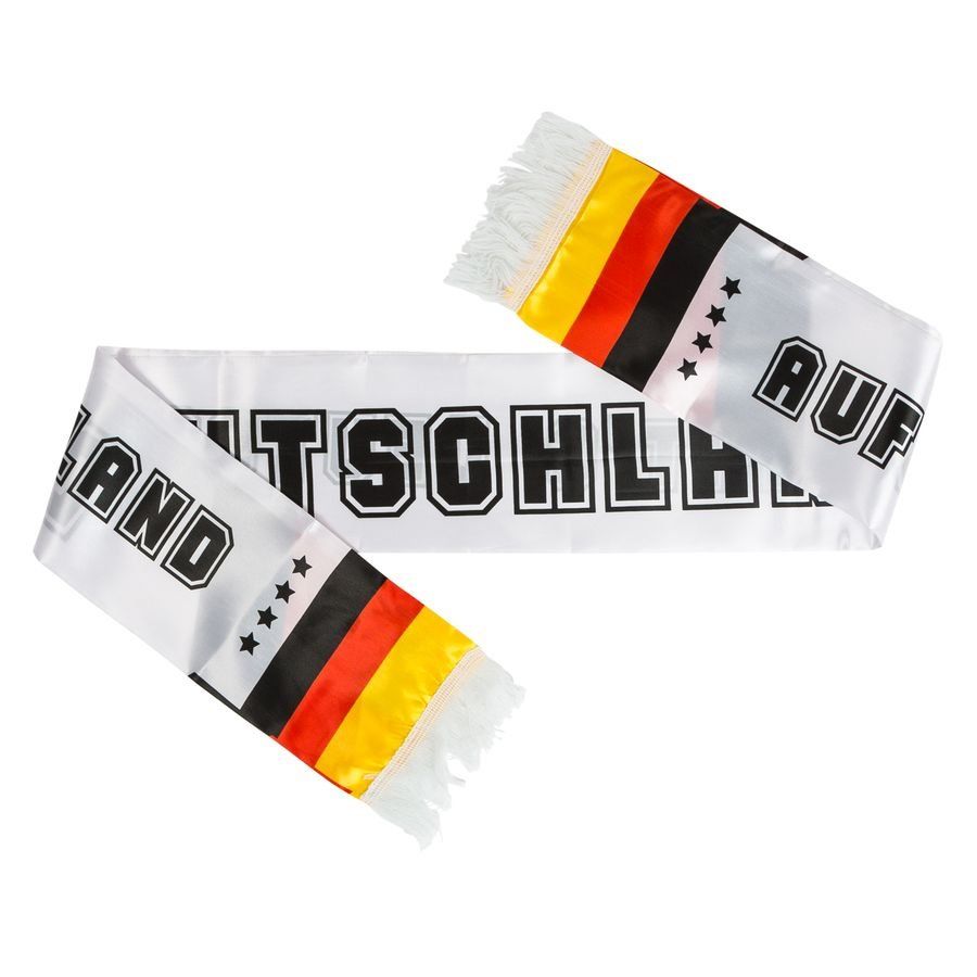 Allemagne Satin Écharpe - Blanc/Noir/Rouge/Jaune