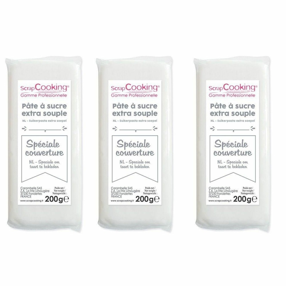 Pâte à sucre de couverture blanche 600 g