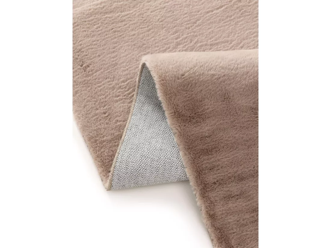 Tapis en fausse fourrure Furry Taupe 70x200 cm