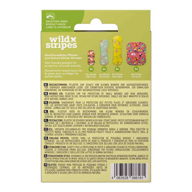 Wild Stripes Kids sensitive Jungle Vibe Pflaster, 20 St