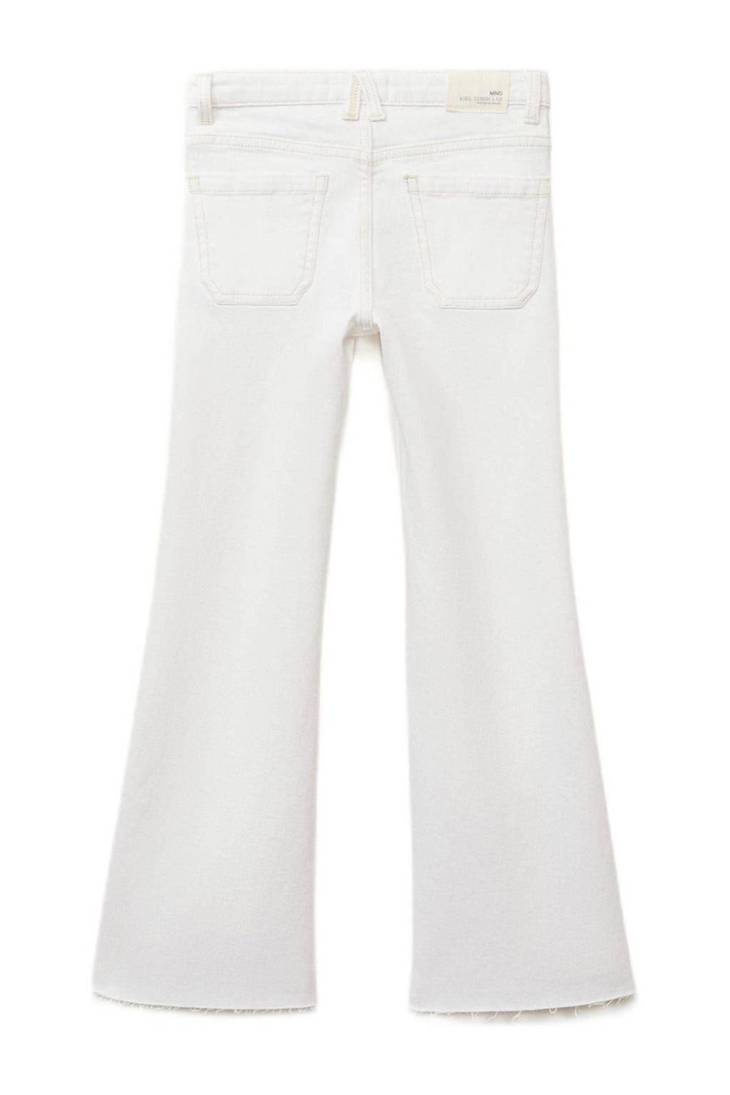 Mango Kids flared regular waist flared jeans wit