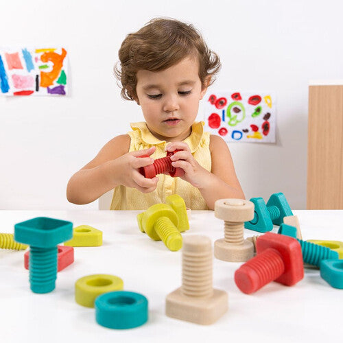 Miniland knutselset bouten en moeren - 24 st