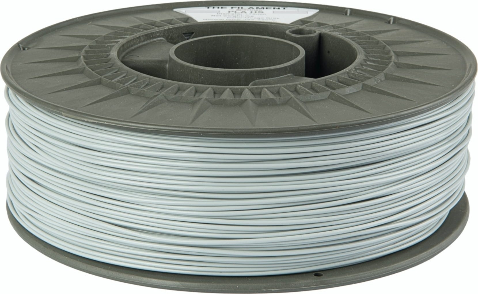 The Filament  PLA HS Mirage Grey, 1,75 mm / 1000 g    Kosteneffizientes PLA für hohe Geschwindigkeiten in Mirage Grey