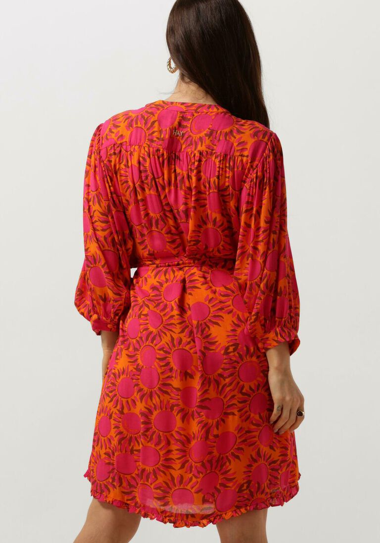 HARPER & YVE oranje harper & yve mini jurk mae-dr