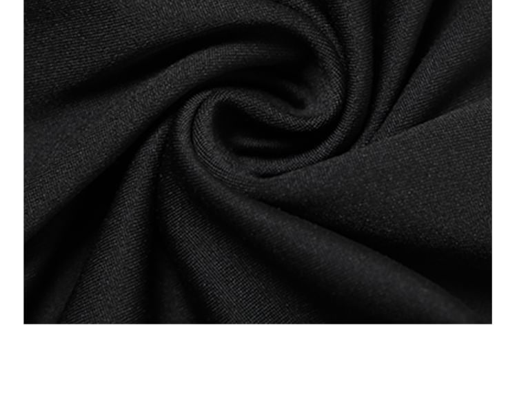 Bababy - Strapless effen geplooide avondjurk met mantel