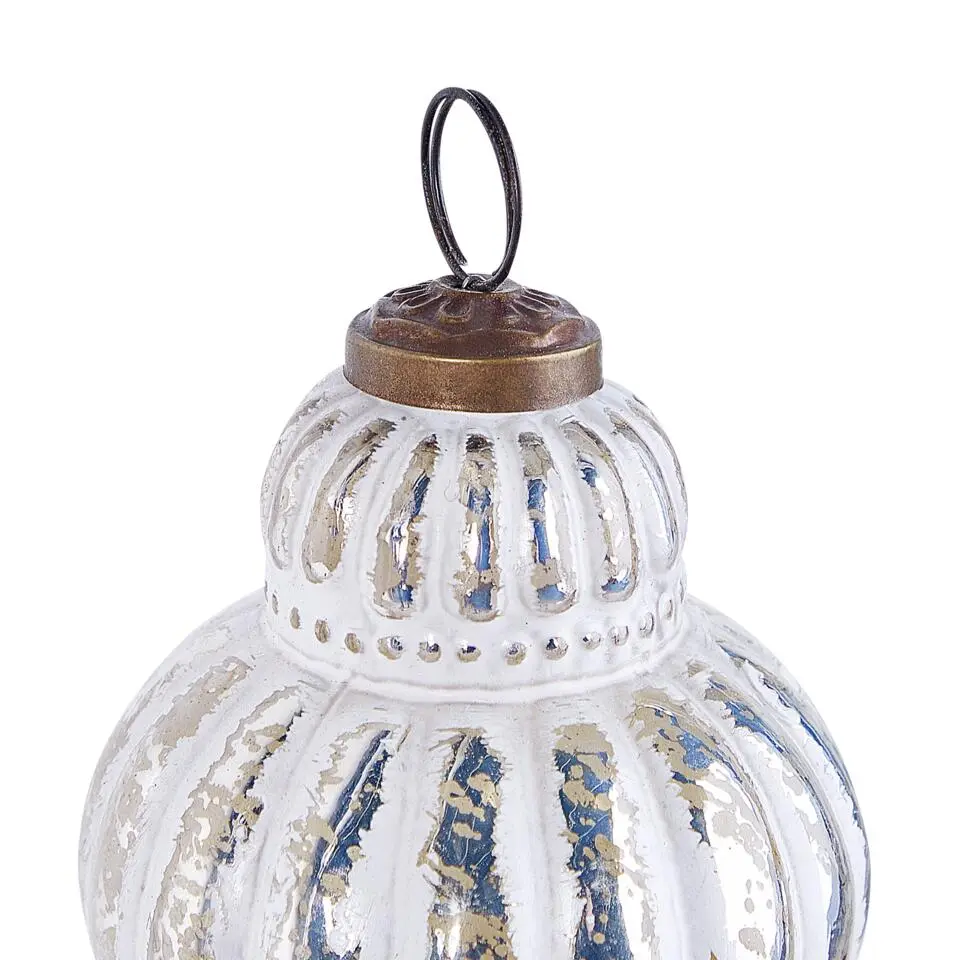 CREMEUX - Kerstballen set van 6 - Zilver - Glas