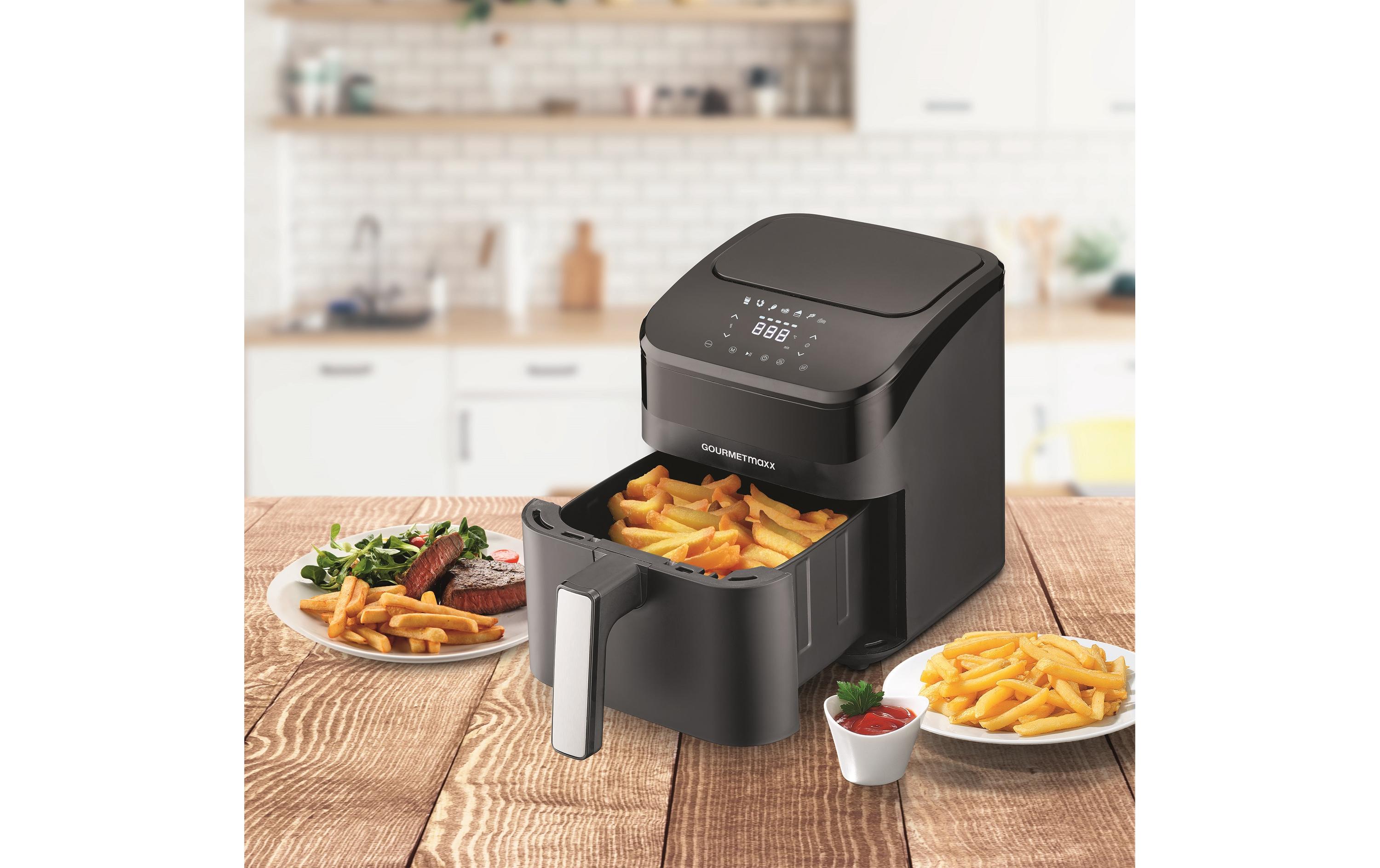 Heissluft-Fritteuse Digital 4 lVielseitiges Kochgerät mit Heissluft