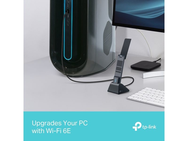 TP-Link WLAN-AC USB-Stick Archer TXE70UH AXE5400 Wi-Fi 6E Drahtloser USB-Adapter mit hoher Verstärkung