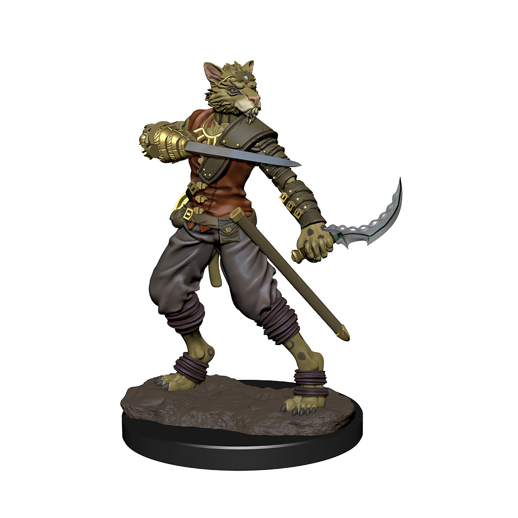 D&D Icons of the Realms Premium Figures - Tabaxi Male Rogue