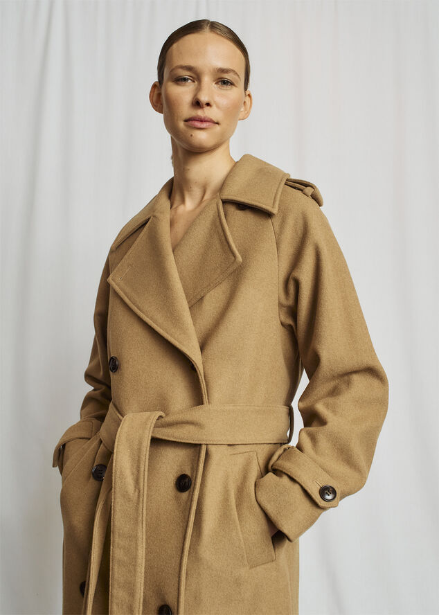 Bruun & Stengade BS Kaylee Coat - Wool Blend Camel