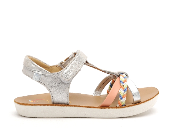 Shoo pom nu pieds enfant goa salome argent