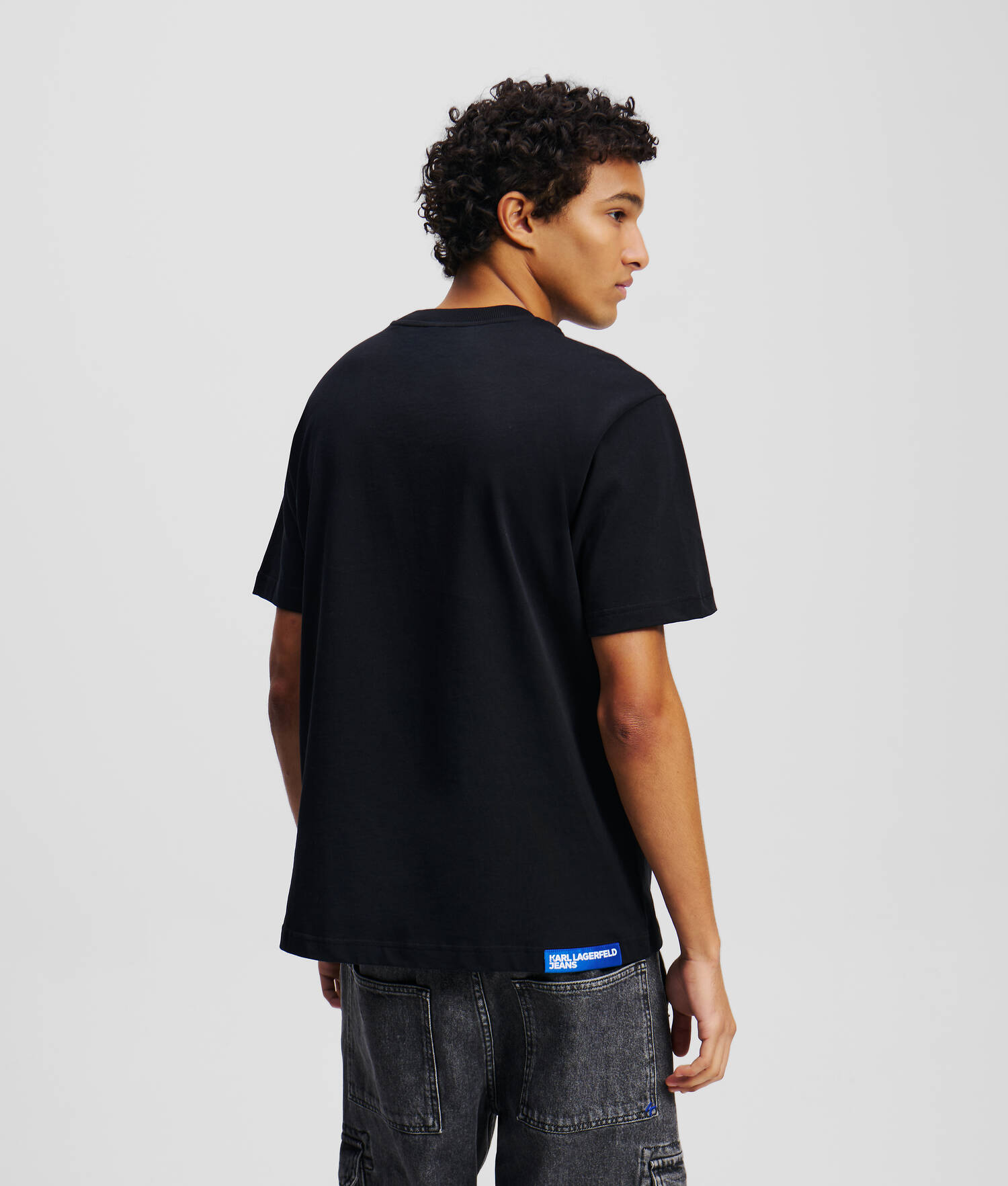 T-SHIRT IMPRIMÉ KARL - Noir
