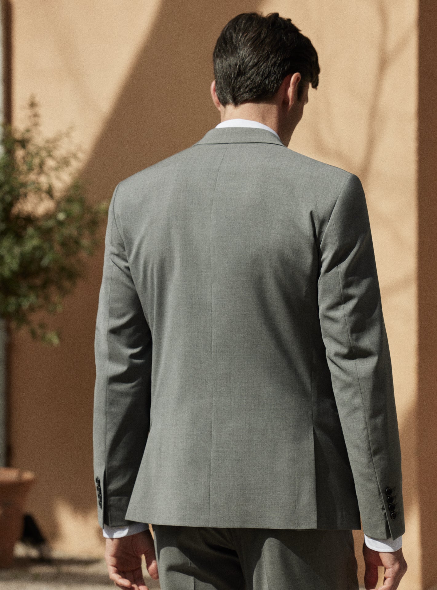 Veste de Costume en laine Jones Gris