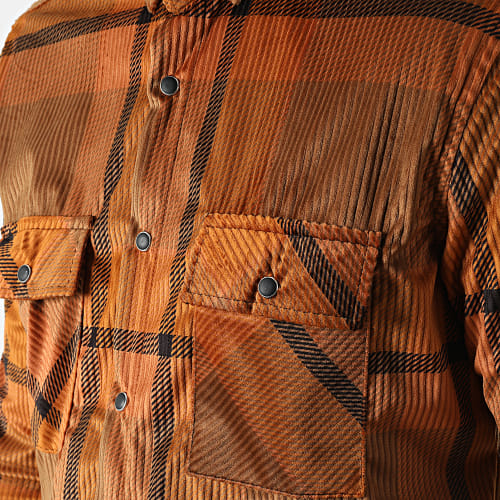 Chemise Manches Longues A Carreaux Y-3560-06 Marron