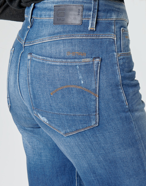 G-Star Raw - 3301 HIGH STRAIGHT 90'S ANKLE WMN - faded cobalt