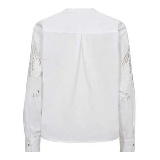 Co'Couture KelliseCC Lace Cut Skjorte, White, L