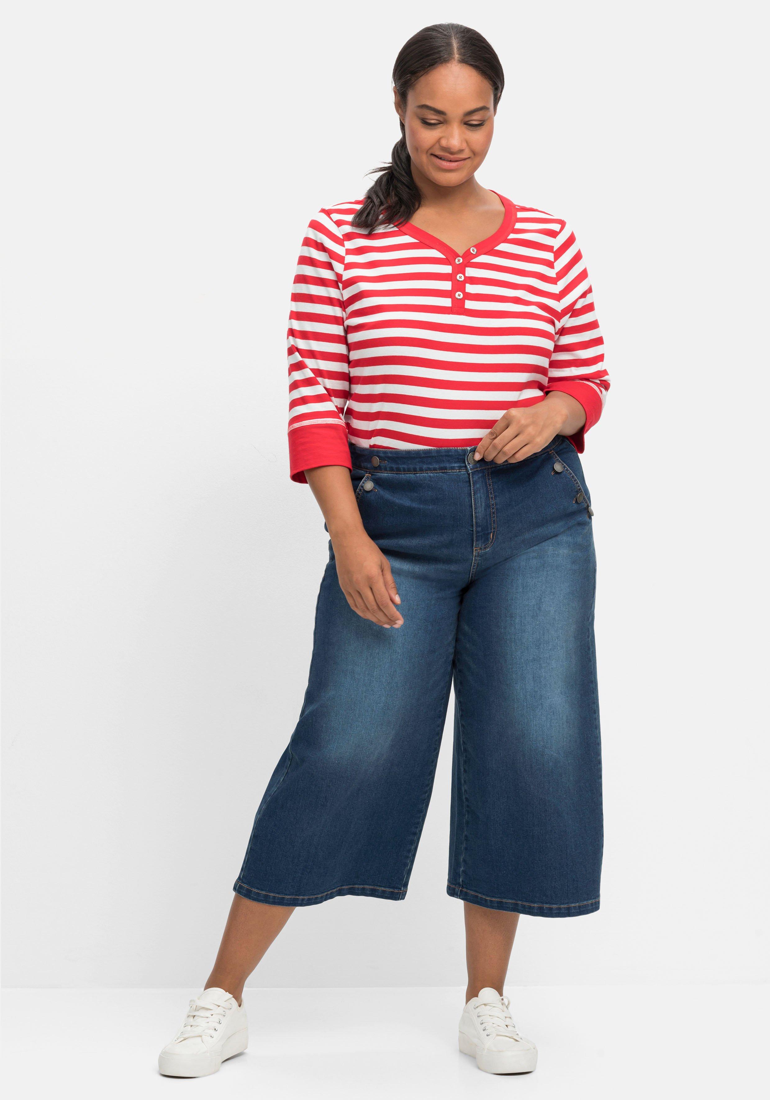Extraweite 3/4-Jeans in Curvy-Schnitt ELLA