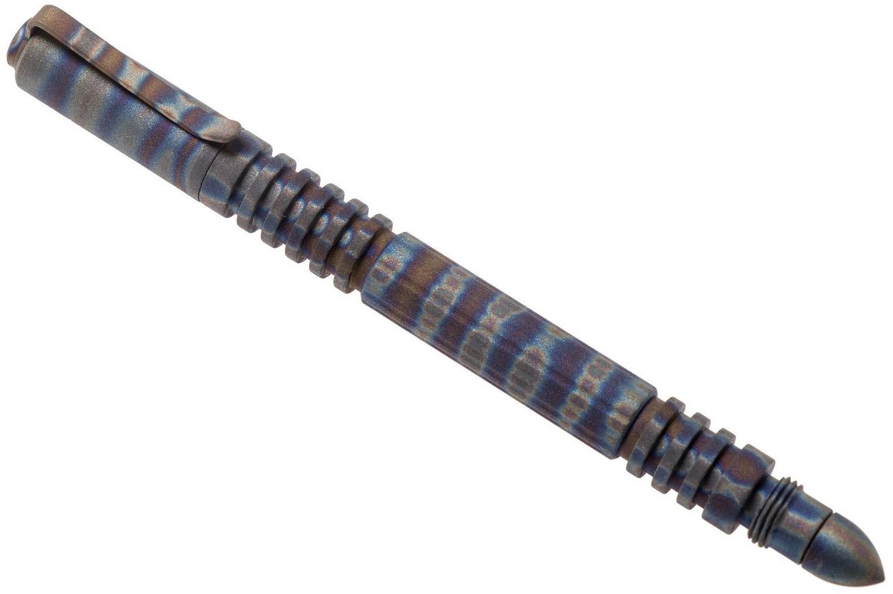 Rick Hinderer Investigator Pen Titanium Flamed, tactische pen