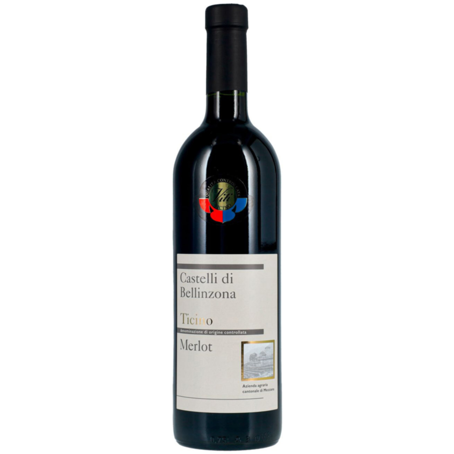 Ticino DOC Merlot VITI Castelli di Bellinzona Azienda Cantonale Mezzana -75cl