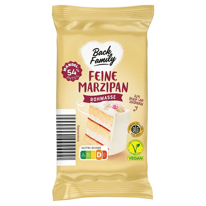 BACK FAMILY Marzipan Rohmasse 200 g