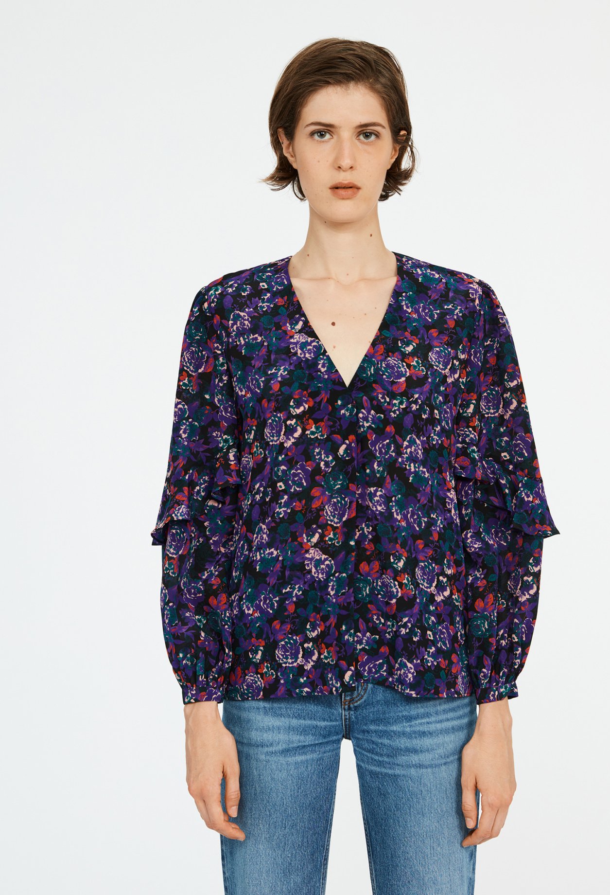 Blouse imprime soie
