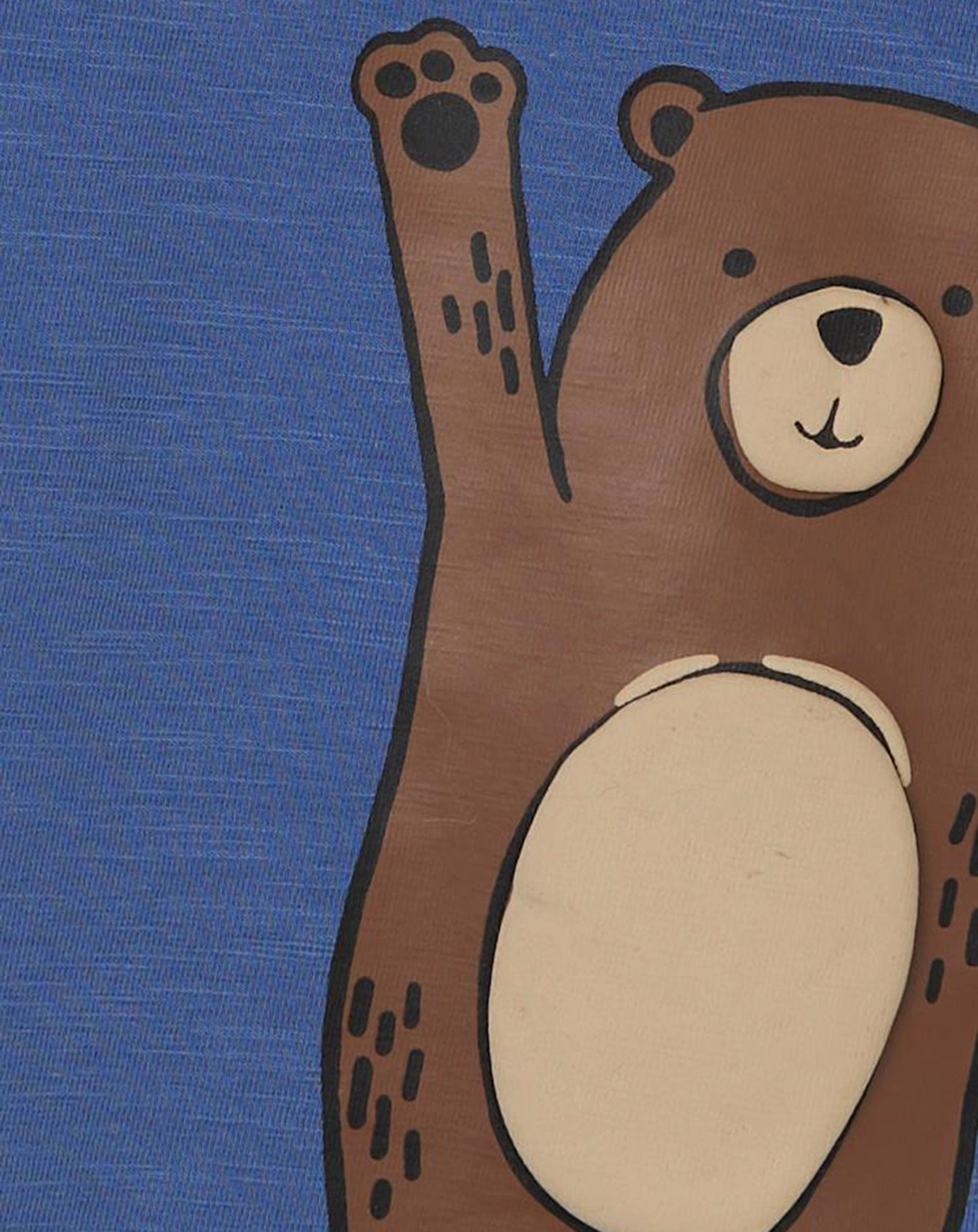 Langarmshirt NBMSOLFO BEAR HUG in bijou blue