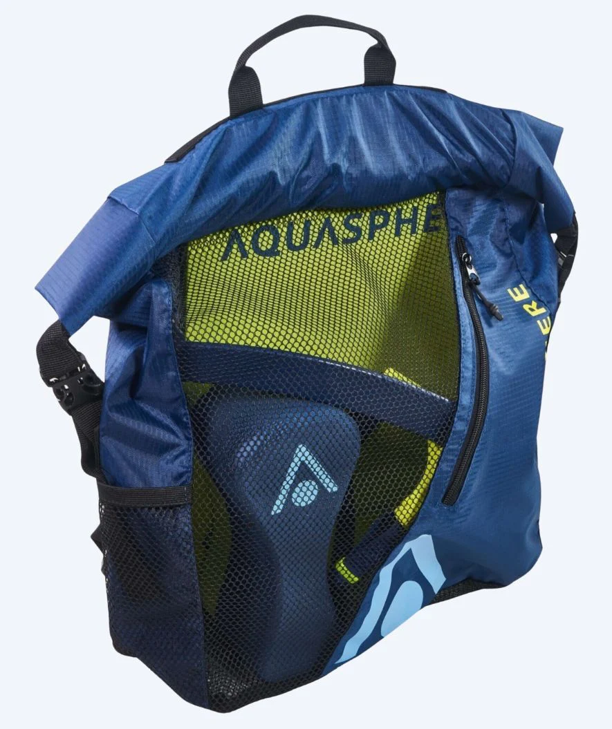 Aquasphere svømmenet - Gear 30L - Mørkeblå/gul