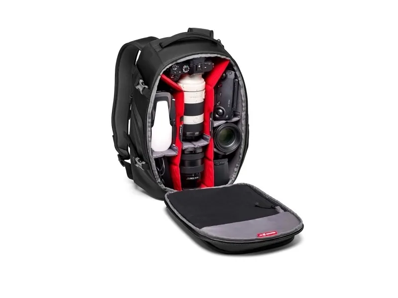Manfrotto Advanced Gear III - Rygsæk til digitalt fotokamera med objektiver/notebook - syntetisk stof - sort