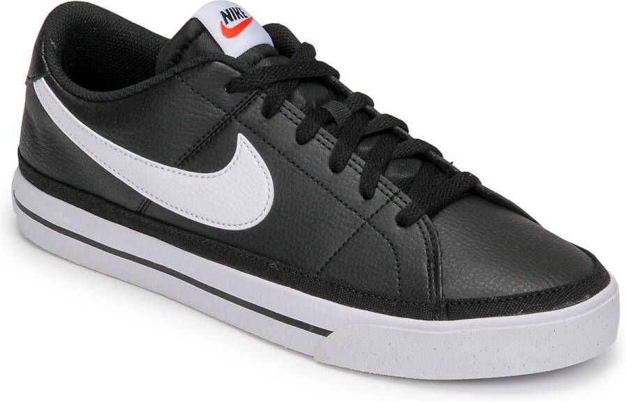 Nike Court Legacy NN Sneakers Black White Volt Team Orange Dames