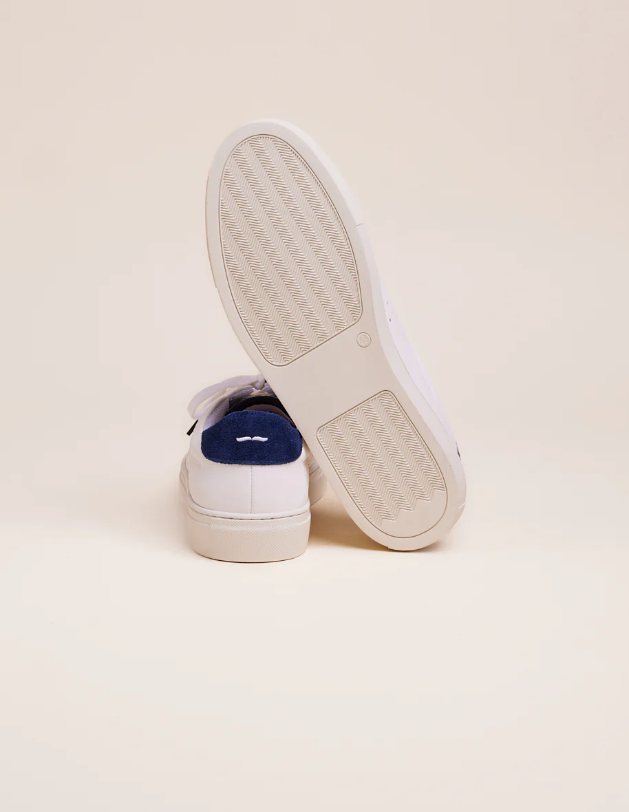 Baskets basses Gabin - Blanc marine