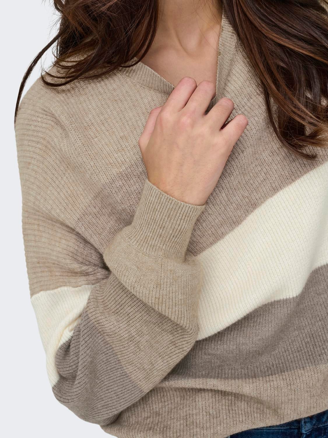 ONLATIA Strickpullover Feather Gray